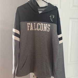 NFL Team Apparel Gray Men's Atlanta Falcons Hoodie